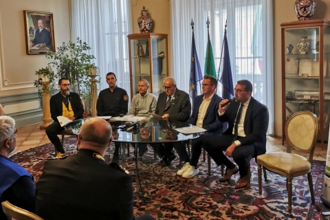 GORICA IN NOVA GORICA V SREDIŠČU ČEZMEJNEGA SODELOVANJA: URADNO PREDSTAVLJENA VAJA GOin4SAFETY
